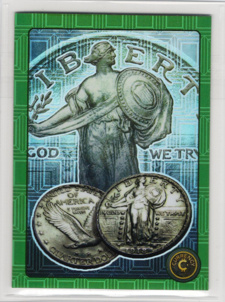 Cardsmiths Series 4 – Standing Liberty Quarter #5 – Emerald 31/99