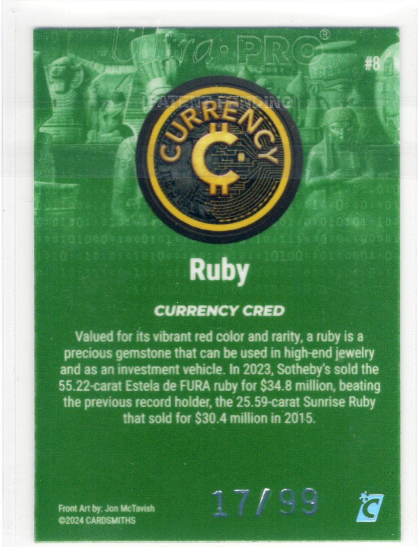 Cardsmiths Series 4 – Ruby #8 – Emerald 17/99