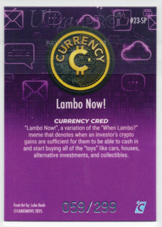 Cardsmiths Series 5 – Lambo Now! #23-SP – Tanzanite 059/299