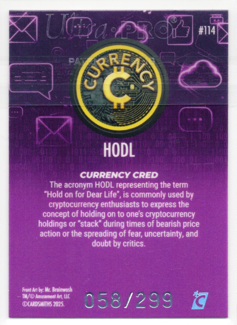Cardsmiths Series 5 – HODL #114 – Tanzanite 058/299