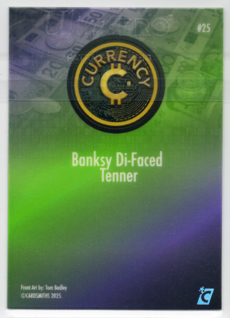 Cardsmiths Series 5 – Banksy Di-Faced Tenner #25 – Mystic Topaz – (Mystery Print Run)