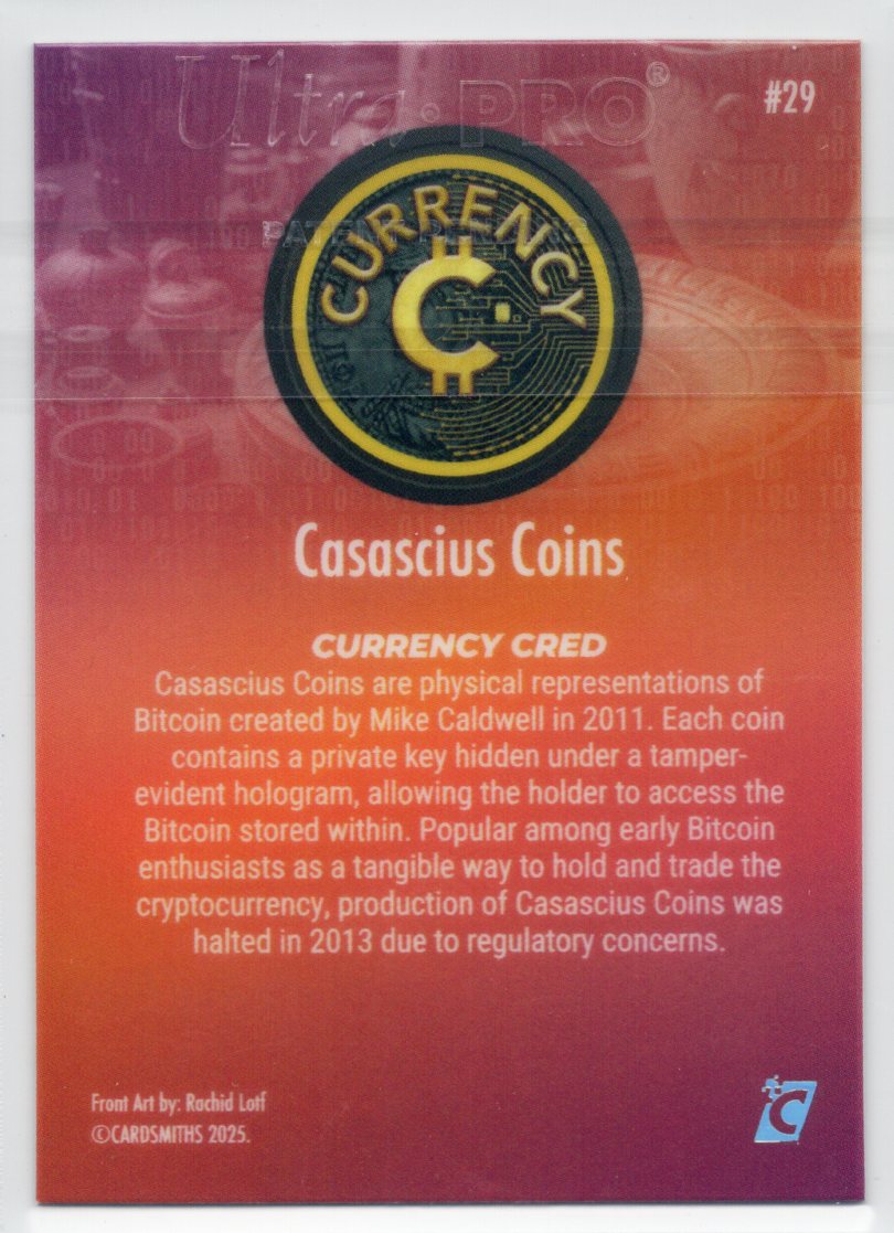 Cardsmiths Series 5 – Casascius Coins #29 – Twilight Topaz (Mystery Print Run)