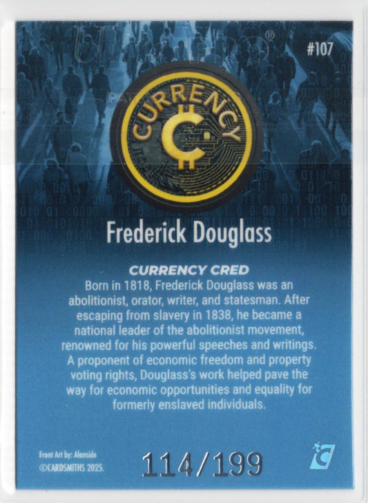 2025 Cardsmiths Series 5 – Frederick Douglass #107 – Blue Topaz Gemstone 114/199