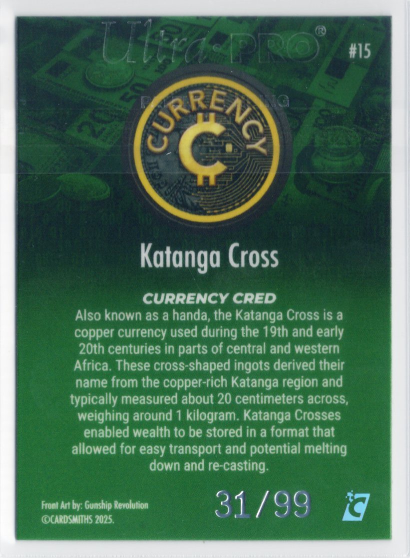 2025 Cardsmiths Series 5 – Katanga Cross #15 – Emerald Gemstone 31/99
