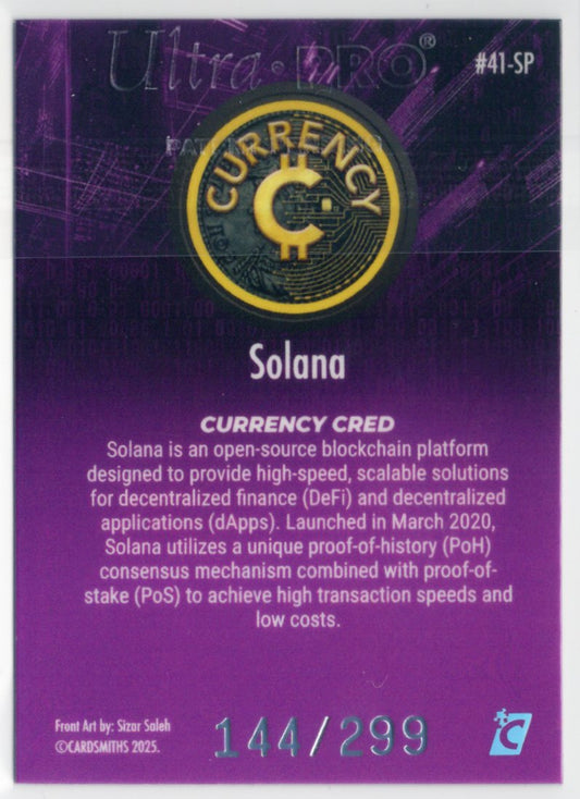 2025 Cardsmiths Series 5 – Solana #41 – Tanzanite Gemstone 144/299