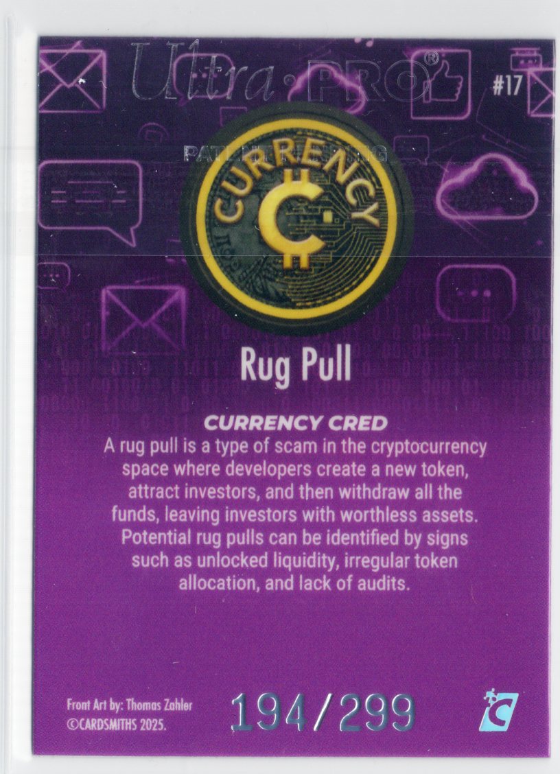 2025 Cardsmiths Series 5 – Rug Pull #17 – Tanzanite Gemstone 194/299