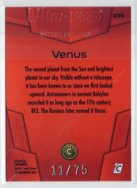 Cardsmiths Space – Galactic Edition – Venus #36 – Garnet 11/75