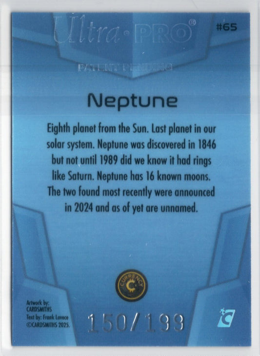 Cardsmiths Space – Galactic Edition – Neptune #65 – Blue Topaz 150/199