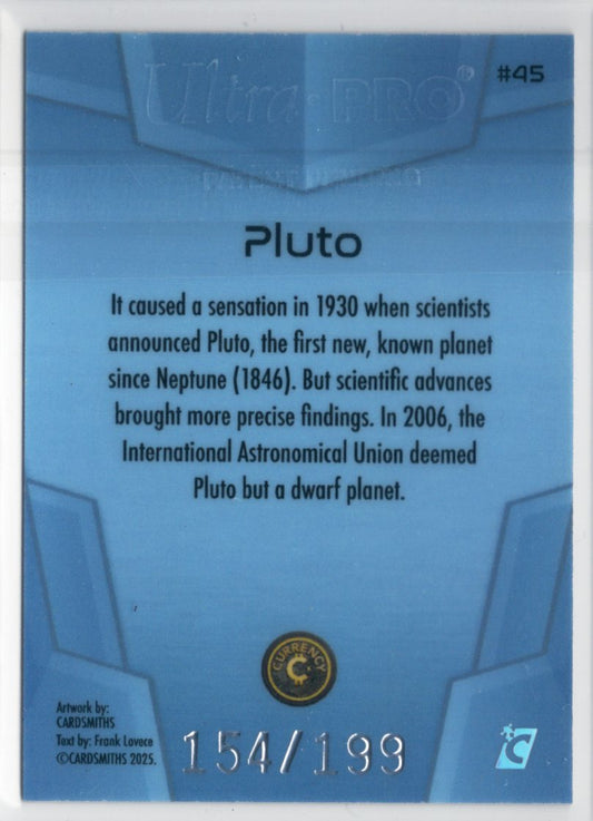 Cardsmiths Space – Galactic Edition – Pluto #45 – Blue Topaz 154/199