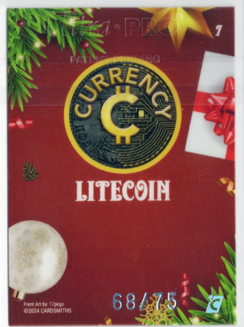 Cardsmiths Holiday Series – Litecoin Snowman #7 – Garnet 68/75
