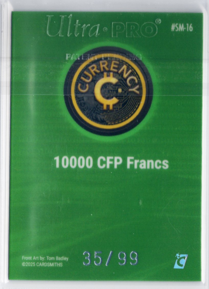 2025 Cardsmiths Summer Series – 10000 CFP Francs #SM-16 – Emerald 35/99