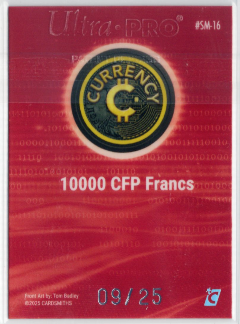 2025 Cardsmiths Summer Series – 10,000 CFP Francs – Ruby 09/25