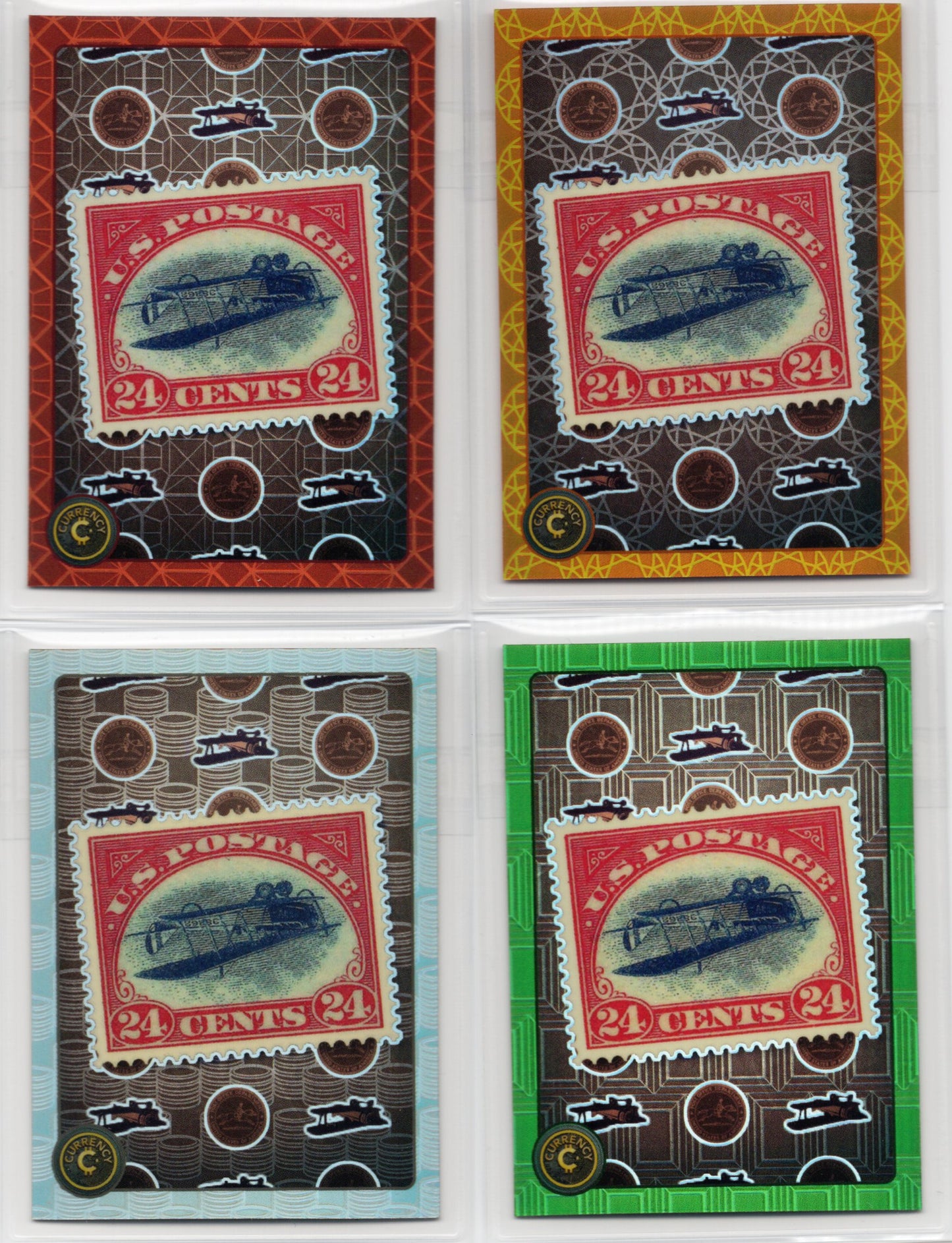 Cardsmiths Series 4 – Inverted Jenny #11 Mini Bow (Beryl, Emerald, Garnet & Silver)