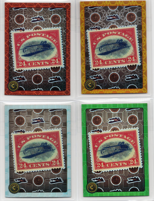 Cardsmiths Series 4 – Inverted Jenny #11 Mini Bow (Beryl, Emerald, Garnet & Silver)