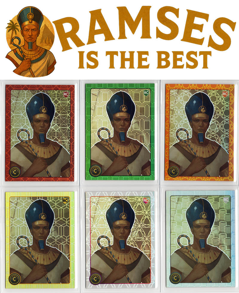 Cardsmiths Series 4 – Ramses II #19 – Mini Bow (Beryl / Garnet / Emerald / Jade / Silver / Citrine)