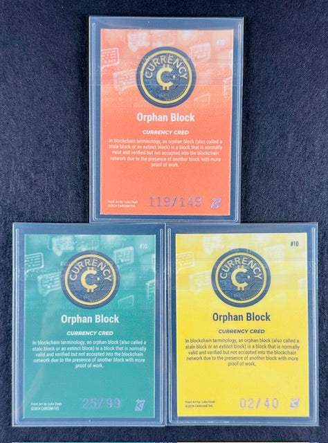 Cardsmiths Series 4 – Orphan Block #10 – Emerald 25/99, Citrine 02/40, Beryl 119/149 (3-Card Bundle)