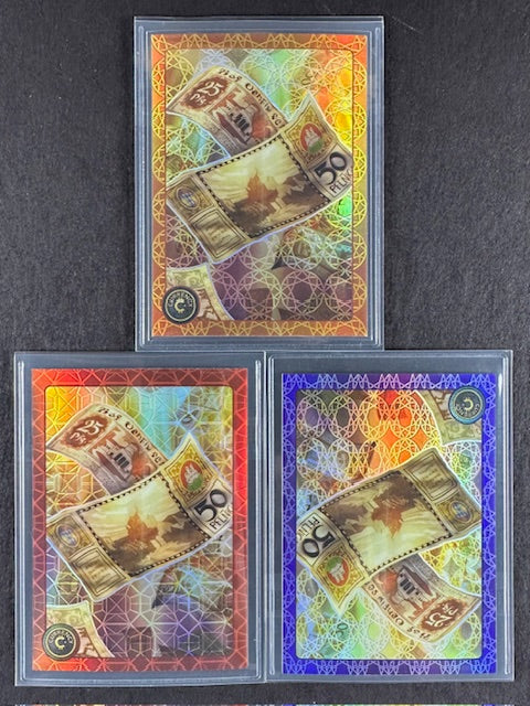 Cardsmiths Series 4 – Notgeld #25 – Garnet 04/75, Amethyst 05/49, Beryl 126/149 (3-Card Bundle)