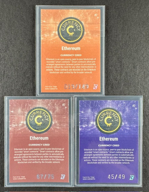 Cardsmiths Series 4 – Ethereum #2 – Garnet 67/75, Amethyst 45/49, Beryl 037/149 (3-Card Bundle)