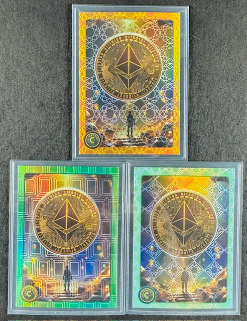 Cardsmiths Series 4 – Ethereum #2 – Emerald 35/99, Jade 17/45, Beryl 084/149 (3-Card Bundle)