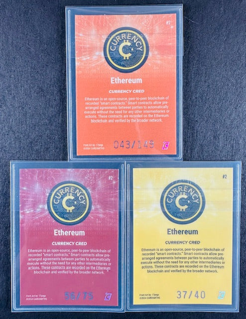 Cardsmiths Series 4 – Ethereum #2 – Garnet 56/75, Citrine 37/40, Beryl 043/149 (3-Card Bundle)