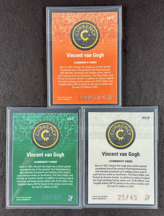 Cardsmiths Series 4 – Vincent van Gogh #16-SP – 3-Card Bundle (Beryl 128/149, Emerald 08/99, Opal 25/45)