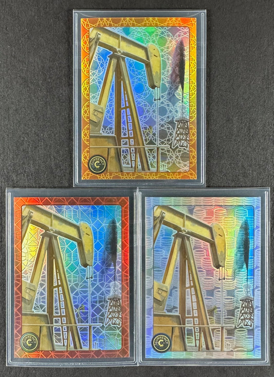 Cardsmiths Series 4 – Oil #57 – Beryl 074/149, Garnet 70/75, Silver 47/50 (3-Card Bundle)