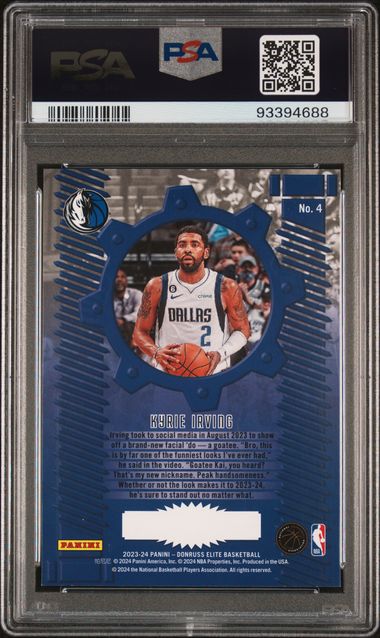 2023 Panini Donruss Elite – Kyrie Irving #4 – Craftsmen Insert – PSA 9 MINT