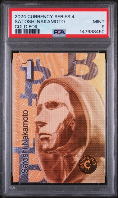 2024 Cardsmiths Currency Series 4 Satoshi Nakamoto Cold Foil PSA 9