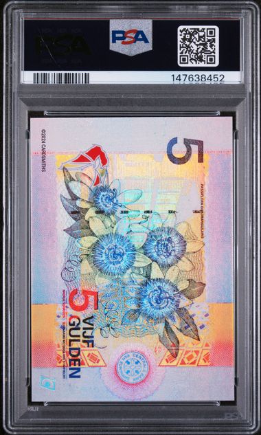 2024 Cardsmiths Currency Series 4 Suriname 5 Gulden DSHF PSA 9