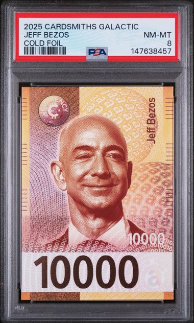 2025 Cardsmiths Galactic Jeff Bezos Cold Foil PSA 8 NM-MT