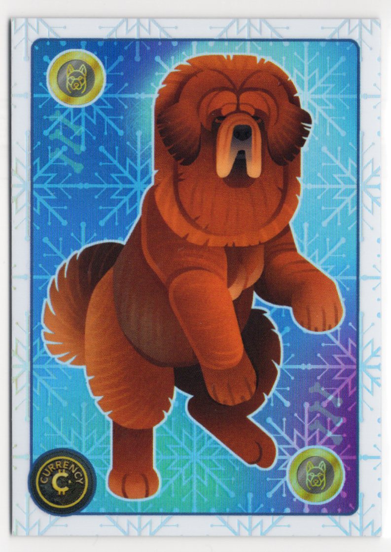 Cardsmiths Holiday Series 5 - Tibetan Mastiff - Snowflake 01/03 Alpha