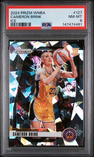 2024 Panini Prizm WNBA – Cameron Brink Ice #127 RC – PSA 8