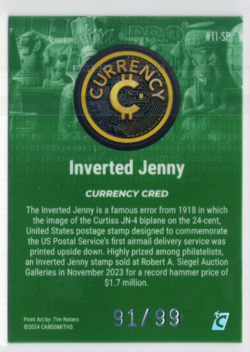 Cardsmiths Series 4 – Inverted Jenny #11-SP – Emerald 91/99