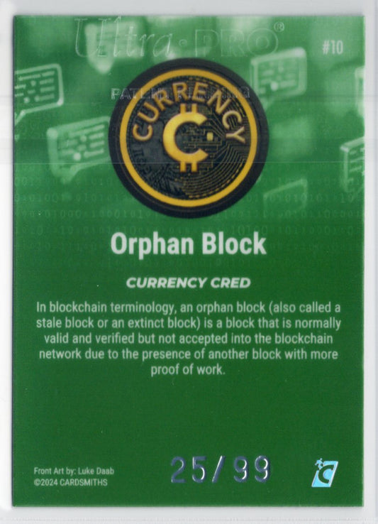 Cardsmiths Series 4 – Orphan Block #10 – Emerald 25/99