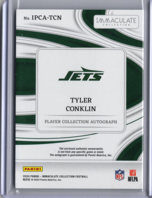 2024 Panini Immaculate Collection Football – Tyler Conklin – Player Collection Autograph Patch 21/99