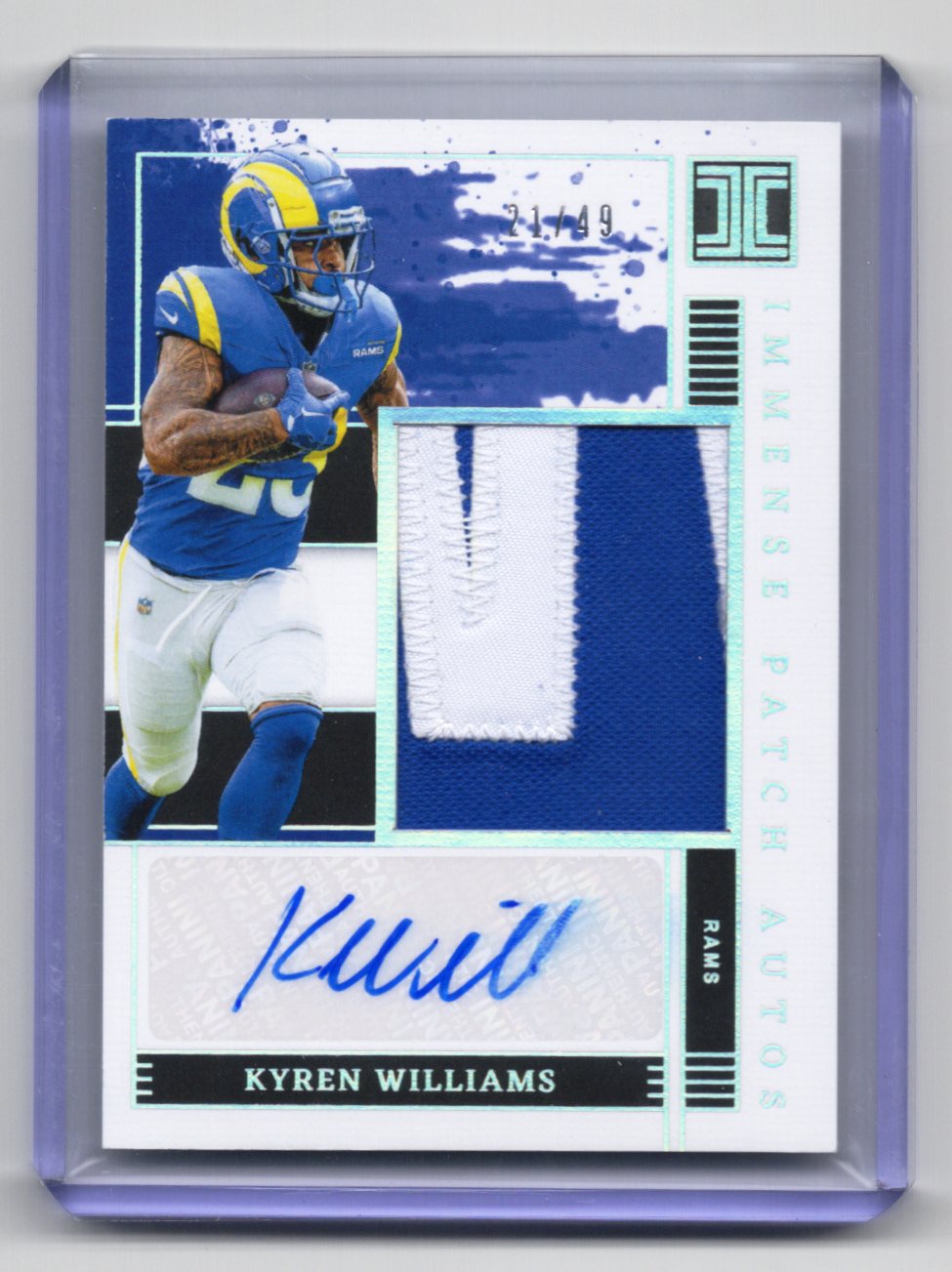 2025 Panini Impeccable – Kyren Williams – Impeccable Patch Autographs 21/49