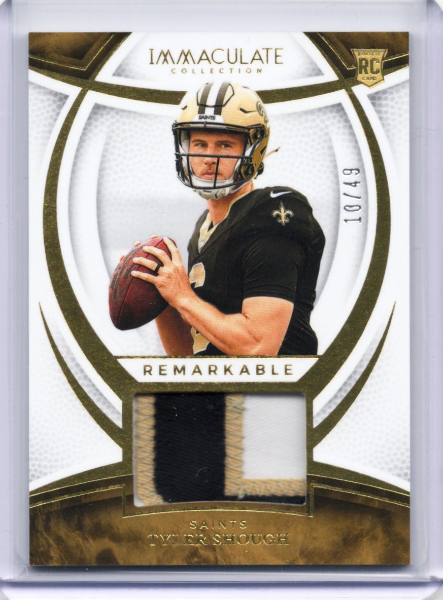 2025 Panini Immaculate Collection – Tyler Shough – Remarkable Jerseys /49