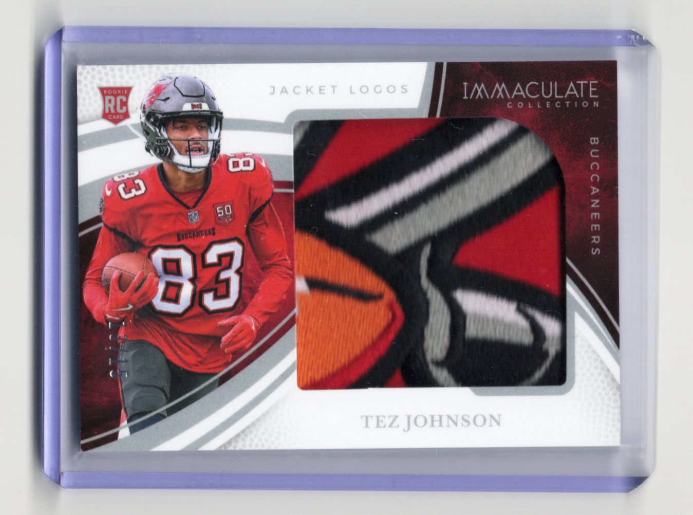 2025 Panini Immaculate Collection – Tez Johnson – Rookie Jacket Logos 13/15