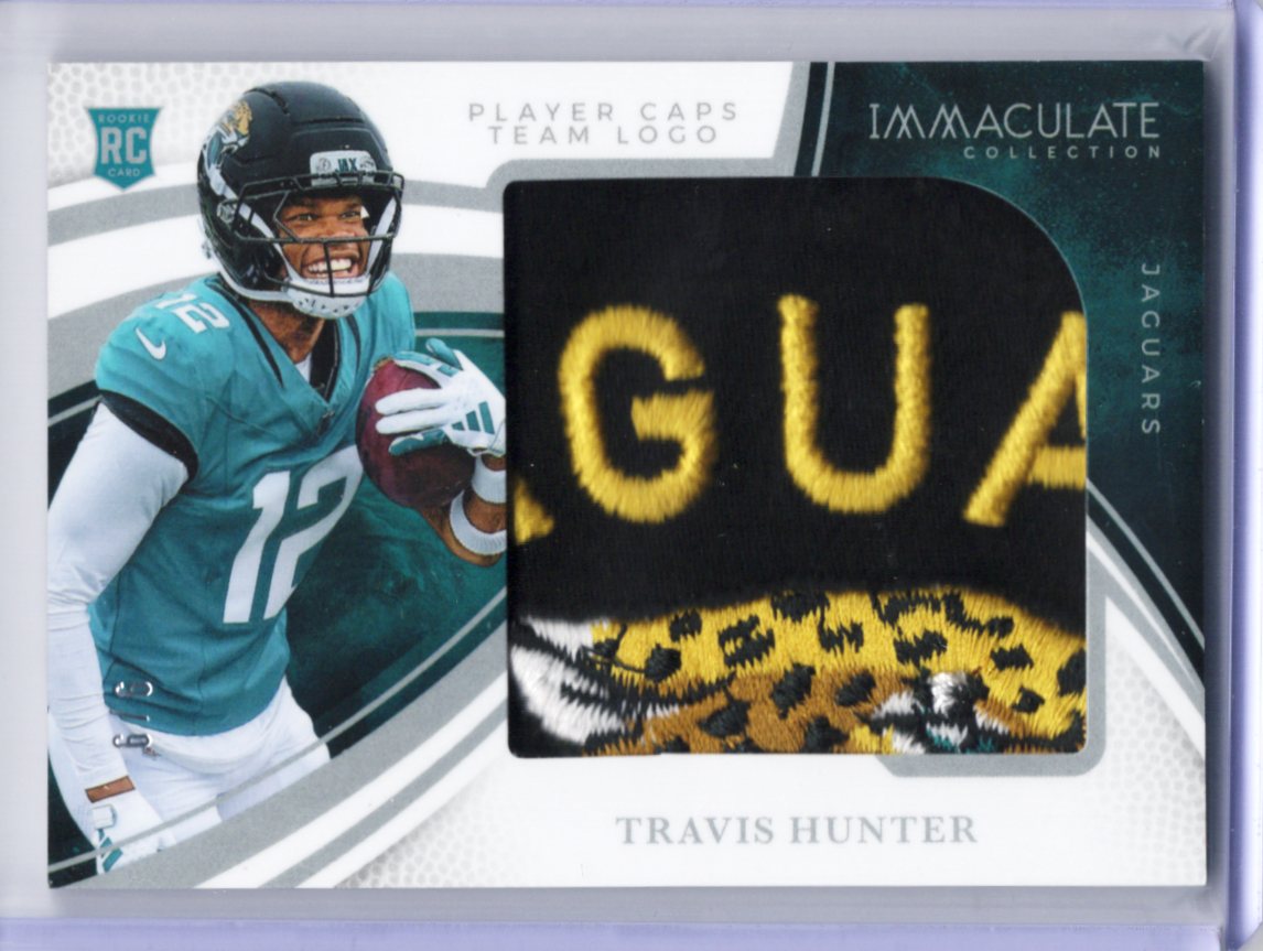 2025 Panini Immaculate Collection – Travis Hunter Player Caps Team Logo – 13/15