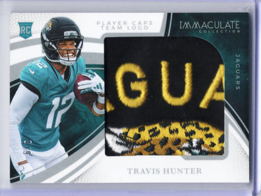2025 Panini Immaculate Collection – Travis Hunter Player Caps Team Logo – 13/15
