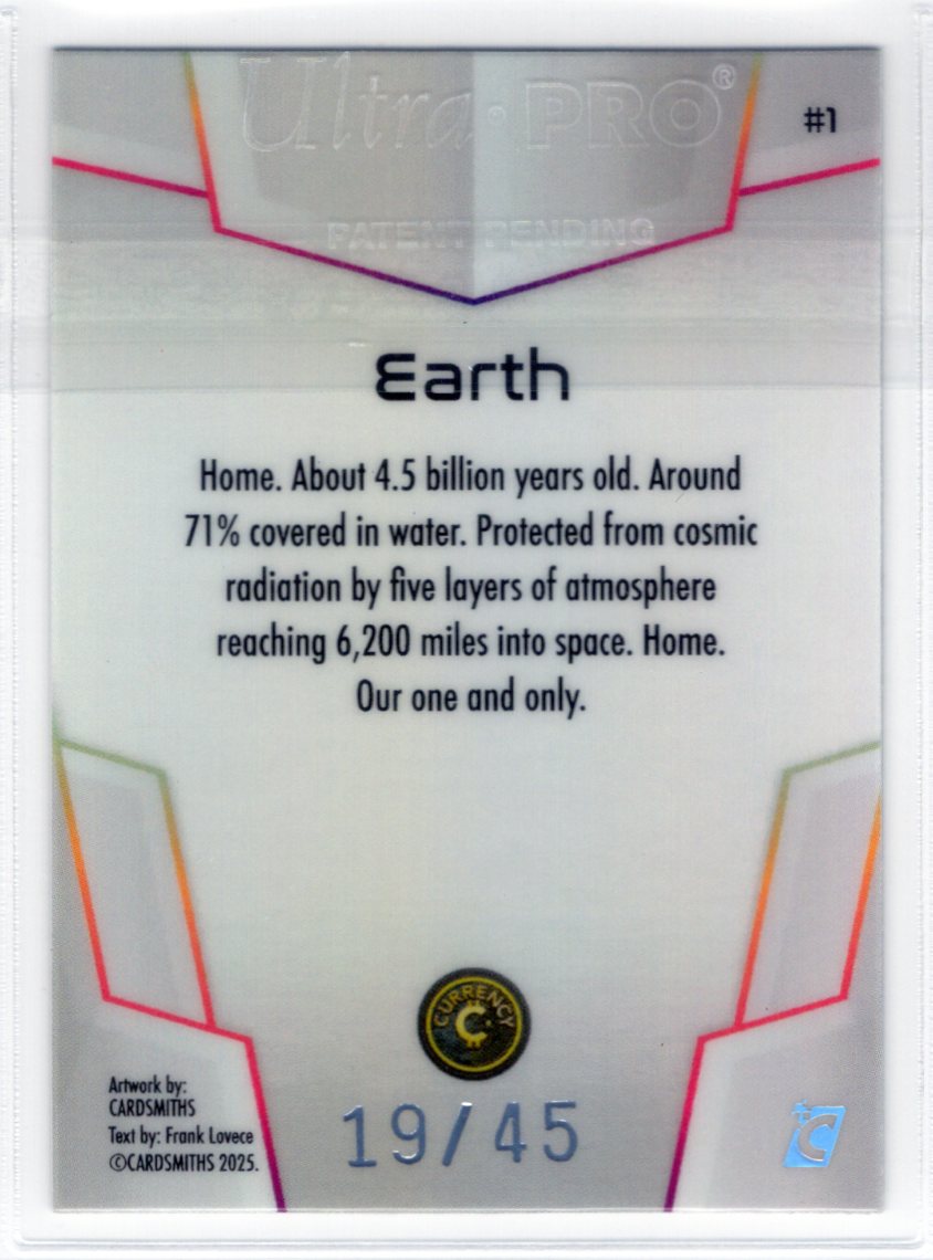 Cardsmiths Space – Galactic Edition – Earth #1 – Opal 19/45