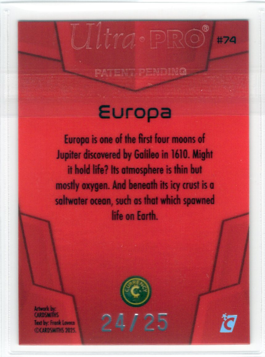 Cardsmiths Space – Galactic Edition – Europa #74 – Ruby 24/25