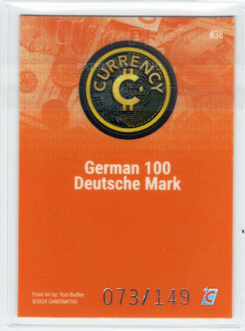 Cardsmiths Series 4 – German 100 Deutsche Mark #36 – Beryl 073/149