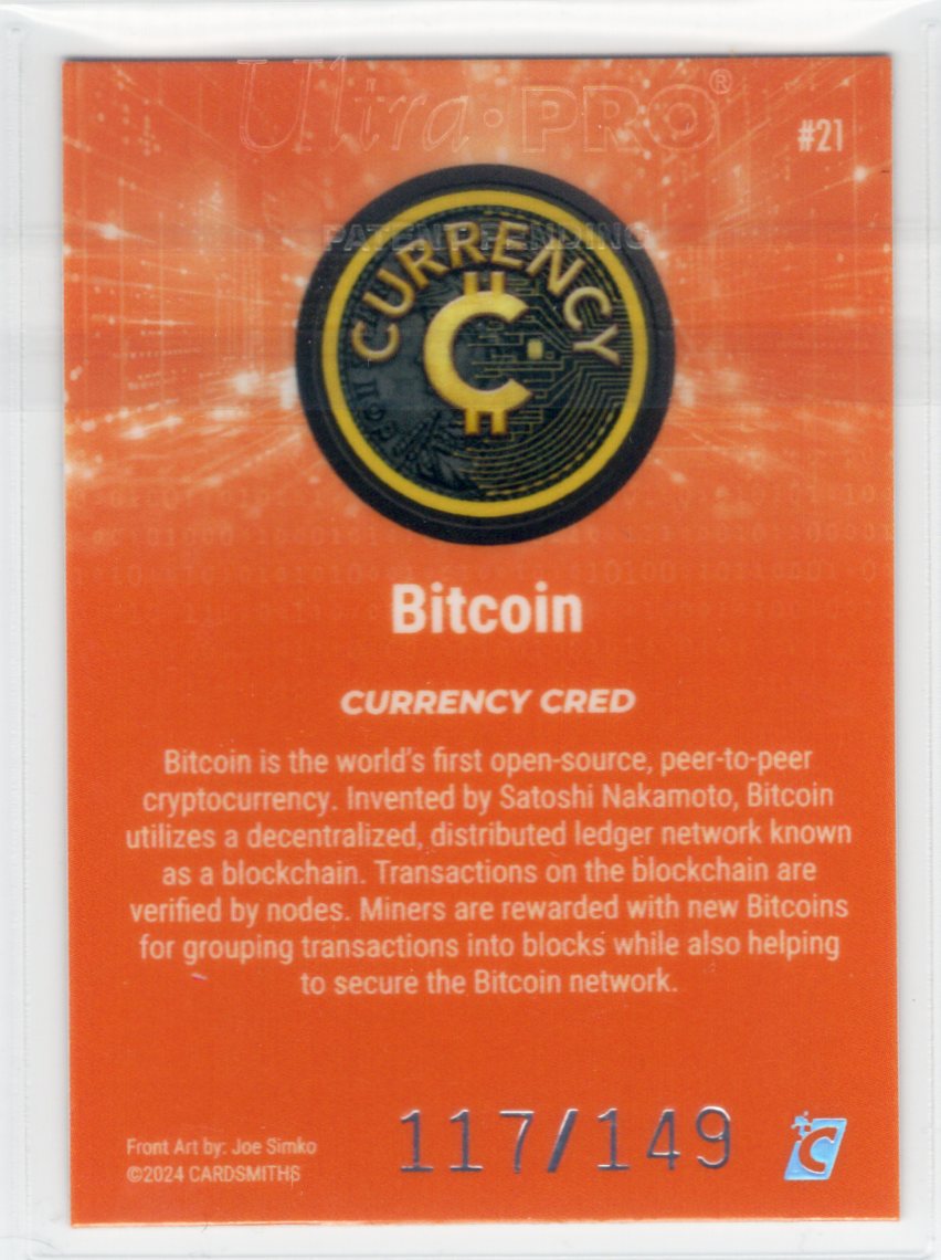 Cardsmiths Series 4 – Bitcoin #21 – Beryl 117/149