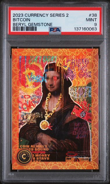 2023 Cardsmiths Series 2 – Bitcoin #38 – Beryl Gemstone 010/149 – PSA 9