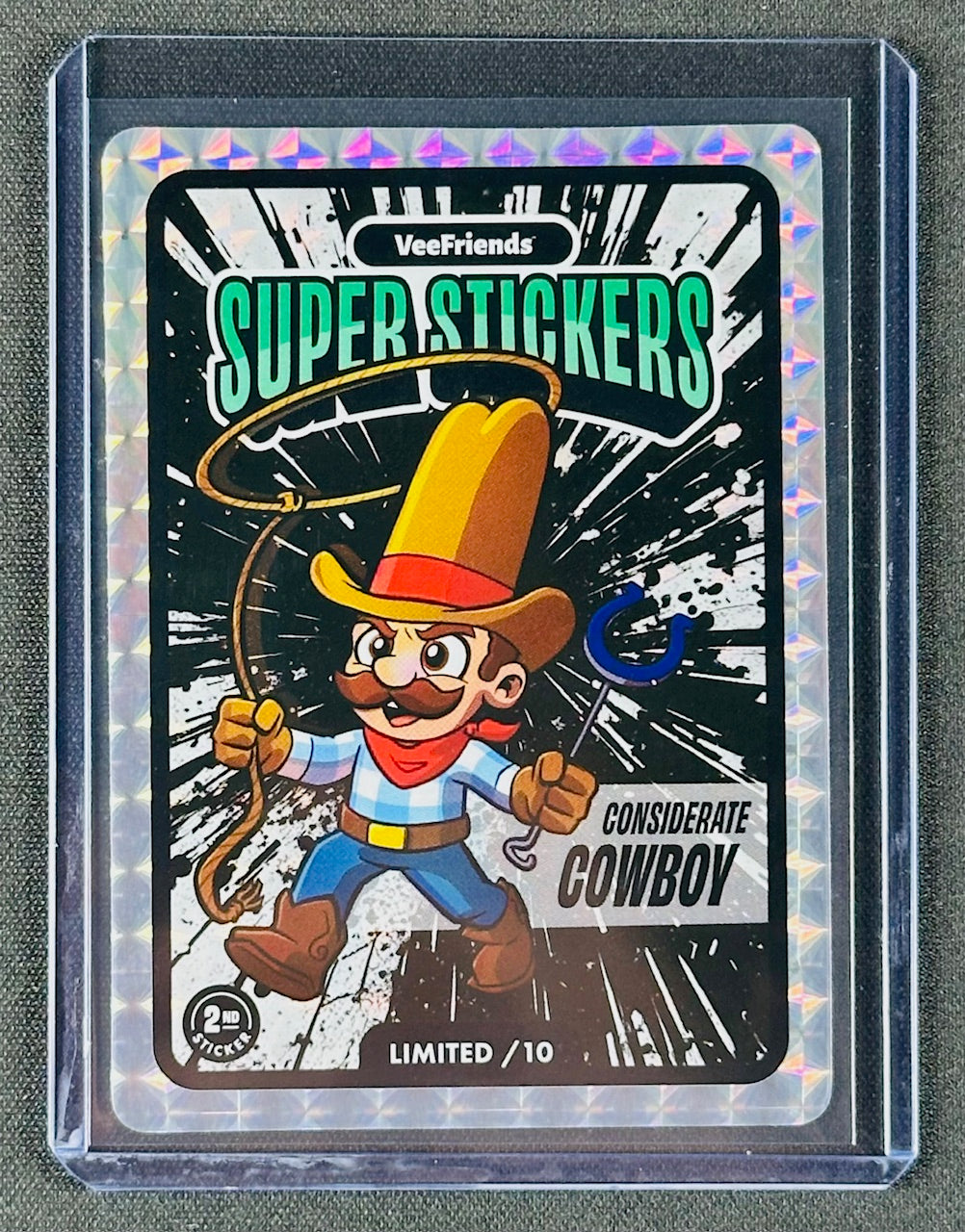 VeeFriends Superstickers Manga Series – Considerate Cowboy – Black Splash /10