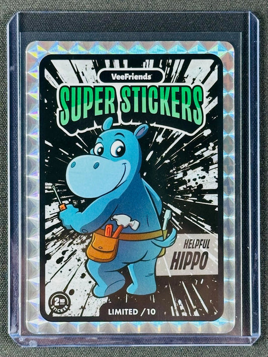 VeeFriends Super Stickers – Helpful Hippo – Black Splash /10 – Manga Series