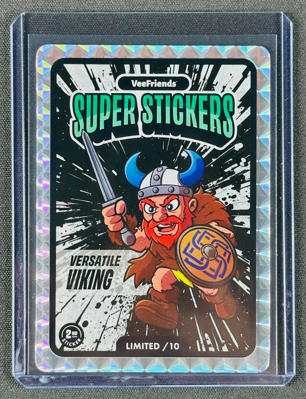 VeeFriends Super Stickers Manga Series – Versatile Viking – Black Splash /10