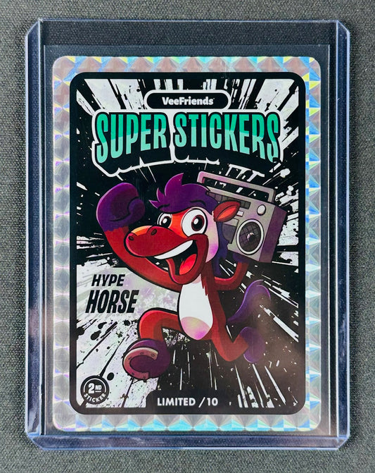VeeFriends Super Stickers Manga Series – Hype Horse – Black Splash /10