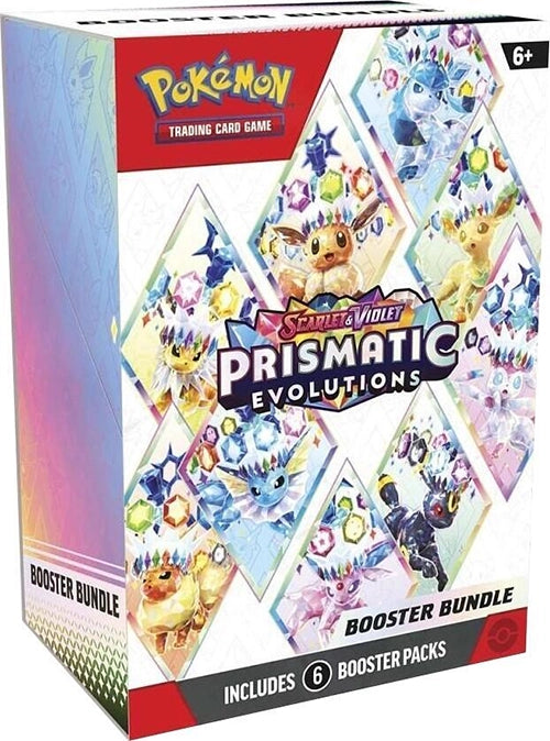 Pokémon TCG: Scarlet & Violet – Prismatic Booster Bundle (6 Booster Packs)